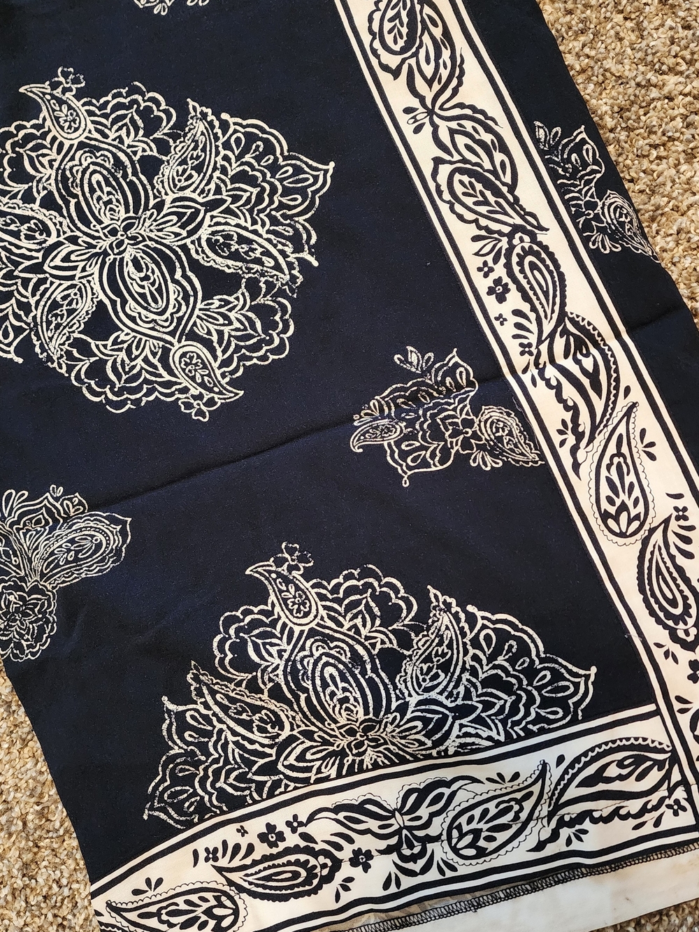 Lane Bryant Navy Blue Wide-Leg Printed Lounge Pants - Picture 2 of 6